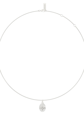 Mouhooland/暮后之地巴洛克单花白玉髓项链情侣款锁骨链小众设计