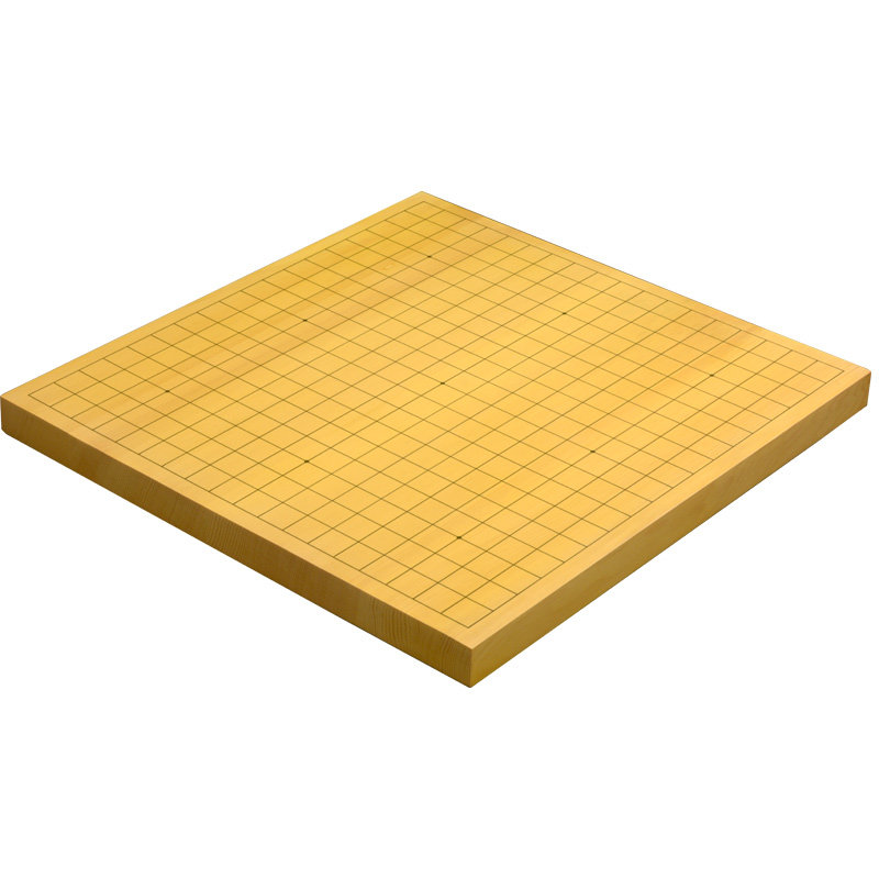 乌龙棋具新榧围棋棋盘实木3、4公分中式日式云扁成人棋子双面棋盘