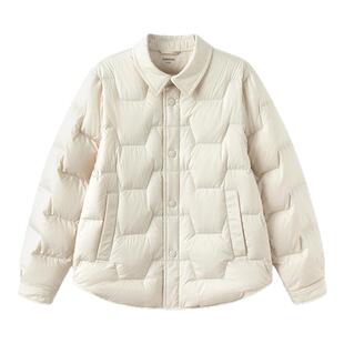 巴拉巴拉女童轻薄羽绒服中大童短款外套儿童时尚上衣冬装新款童装