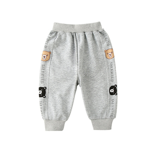 儿童裤子春秋宝宝长裤春款男童卫裤婴儿运动裤春季女童休闲裤宽松