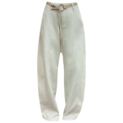 春宽松显瘦百搭女牛仔阔腿弯刀裤