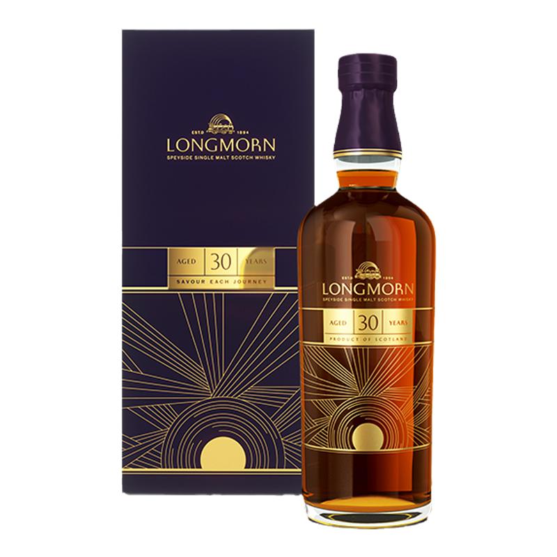 Longmorn朗摩单一麦芽威士忌鎏光系列30年700ml苏格兰洋酒礼盒