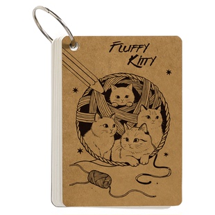 （猫狗贴贴团）描线涂色猫狗萌宠迷你便携活页画画本DIY美术彩铅素描本空白速写临摹线稿控笔涂鸦填色绘画本