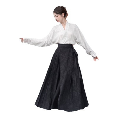 春夏刺绣汉元素飞机袖马面裙