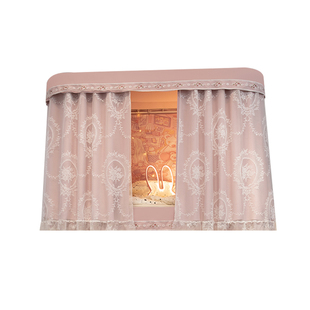 斐艺法式公主宿舍床帘U型轨道上下铺强遮光学生寝室蚊帐一体式