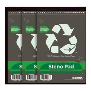 【新品】凯萨KAISA 上翻线圈速记本StenoPad彩色内页A5螺旋英语背单词本分栏记忆横线口译本小号自律打卡本子