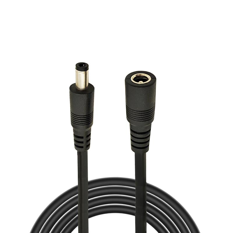 DC5.5*2.1/2.5兼容口1平方大功率电源线公母头延长线12v19v24v10a