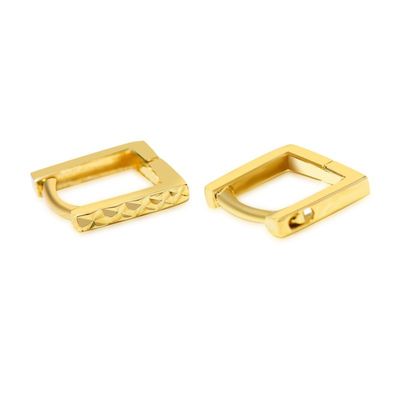 10K黄金耳环耳圈耳骨环简单切面