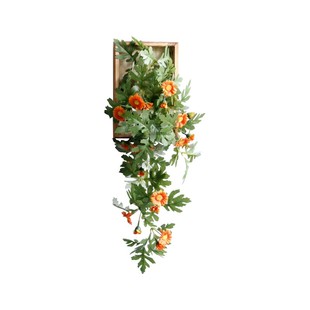 ins风壁挂仿真花装饰挂件墙面绿植假花墙壁墙上挂花遮丑背景装饰