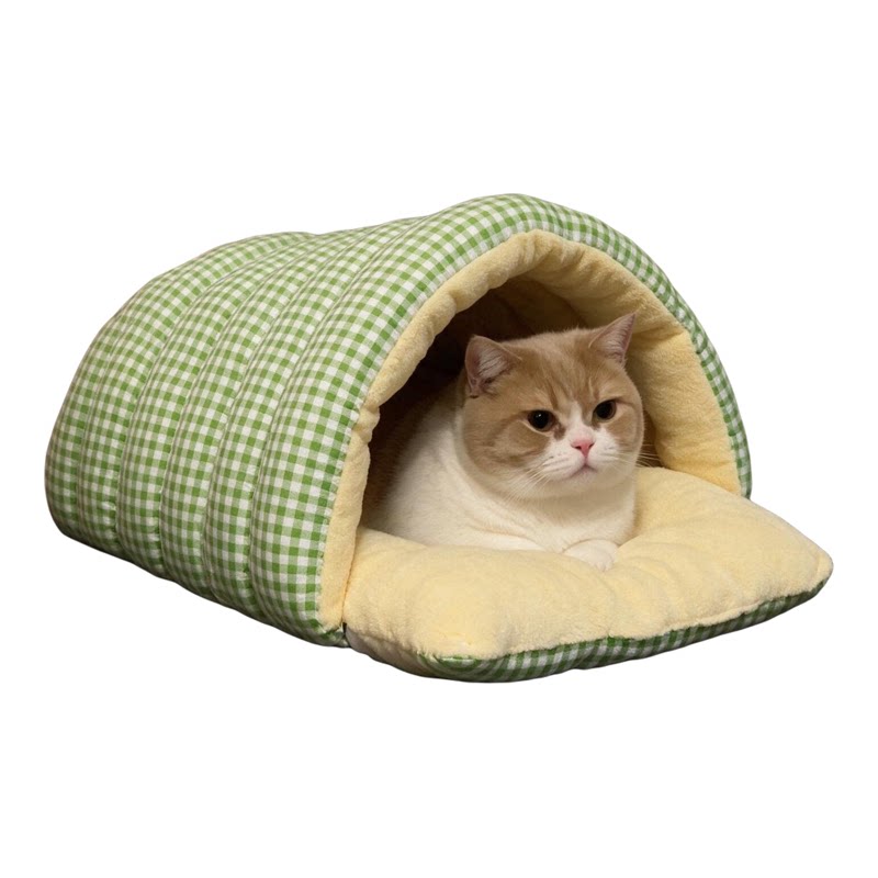 封闭式猫窝秋冬保暖猫睡袋加厚
