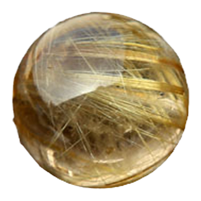 水玉冰魄天然单珠一物一图金发晶