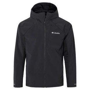 2026春夏新款哥伦比亚户外男拒水防风薄绒弹力拼接软壳衣WE9573