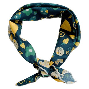 55小方巾女韩版百搭装饰领巾碎花小丝巾搭配衬衫时尚头巾护颈围脖