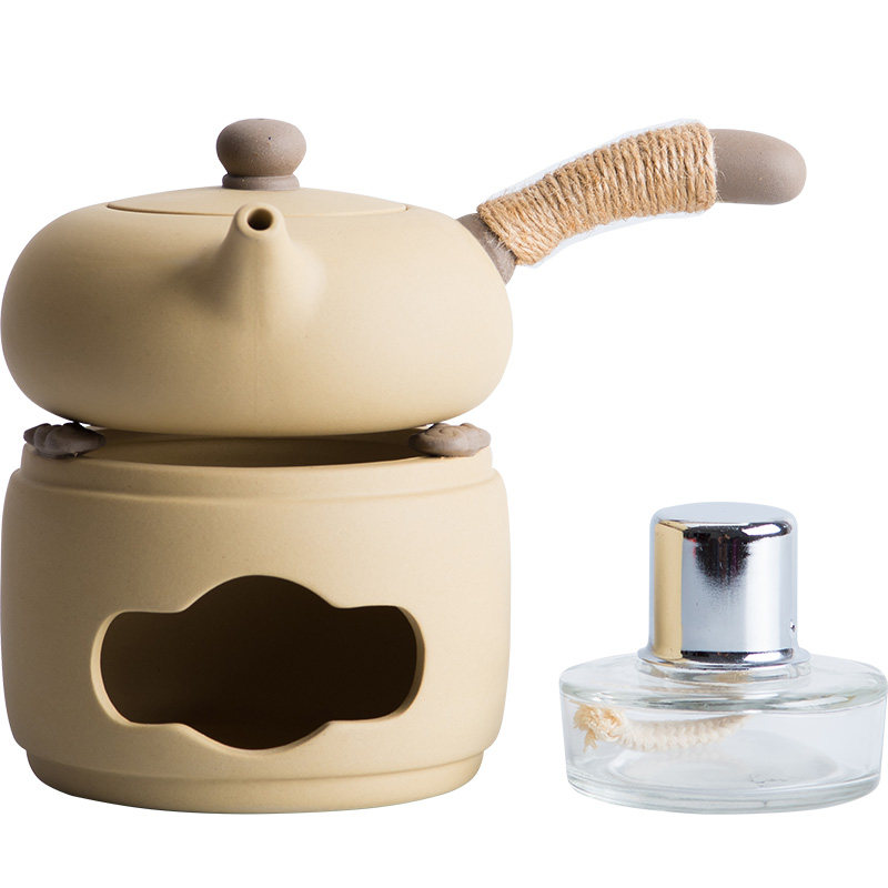 茶道紫砂玻璃底座酒精炉煮茶器