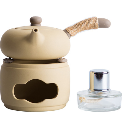 茶道紫砂玻璃底座酒精炉煮茶器