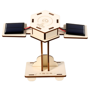 科学实验人造卫星航天模型儿童科技小制作手工diy迷你太阳能玩具
