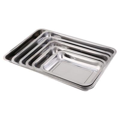 自销加厚不锈钢方盘托盘