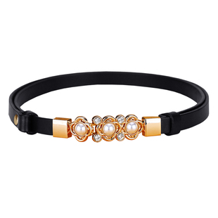 头层牛皮腰带女真皮装饰连衣裙时尚百搭配裙子韩版细皮带女ins风