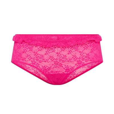 维密PINK柔软甜美荷叶边内裤