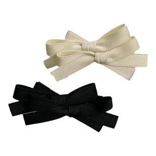 减龄少女感前额碎发蝴蝶结发夹一对侧边刘海公主头小抓夹头饰发卡