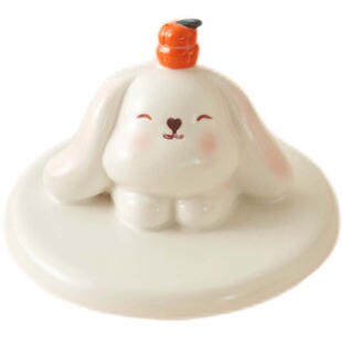 肆月原创马克杯盖可爱陶瓷杯盖卡通陶瓷杯通用配件水杯盖子防尘盖