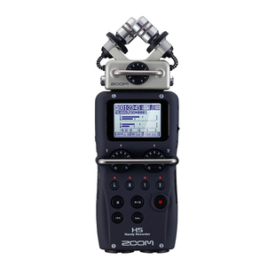 ZOOM H5 专业便携小巧多轨路录音机笔声卡ASMR直播vlog话筒麦克风