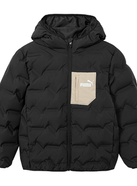 PUMA彪马男童羽绒服撞色时髦洋气