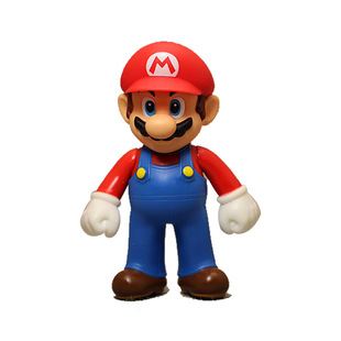 外贸正版散货 超级玛丽奥 红色马里奥 搪胶 公仔玩偶模型 摆件