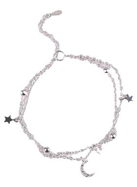 ins风双层月亮手链生日礼物