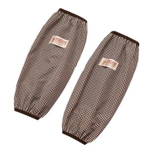 时尚经典格子袖套男女套筒宽松防脏耐磨成人秋冬家务清洁防污袖筒