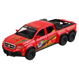 奔驰皮卡车合金模型六轮越野车模仿真金属汽车玩具车儿童男孩礼品