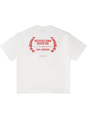 RIC麦穗绒面发泡重磅短袖情侣装