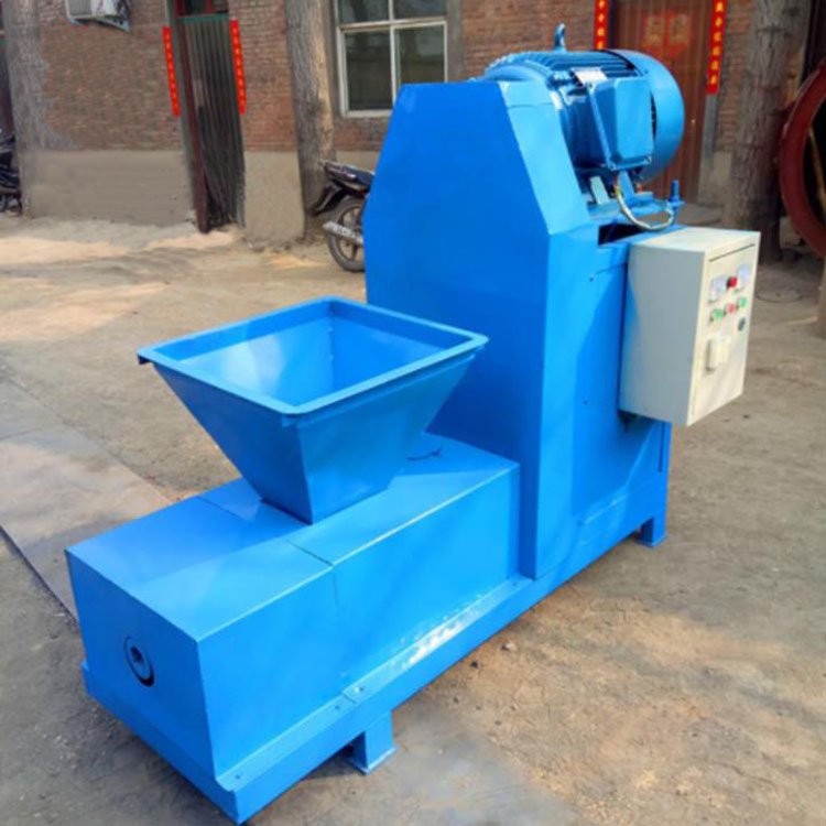 兰炭焦炭粉制棒机竹子果壳燃烧压棒设备花生秧制炭机