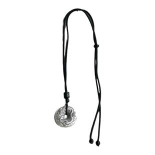 Yangui原创「那伽」新中式国风大气足银S999盘龙平安扣情侣项链