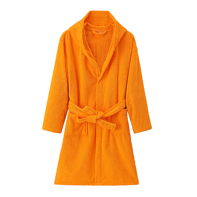 纯棉毛巾料男女卡通连帽儿童浴袍