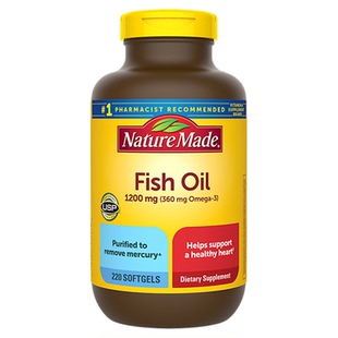 NatureMade美国天维美深海鱼油胶囊DHA欧米茄3成人EPA脂肪酸进口