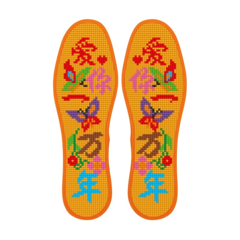针孔印花新款七层棉布鞋垫