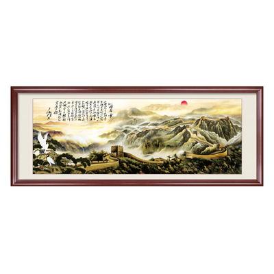 沁园春雪字画江山如画长城山水