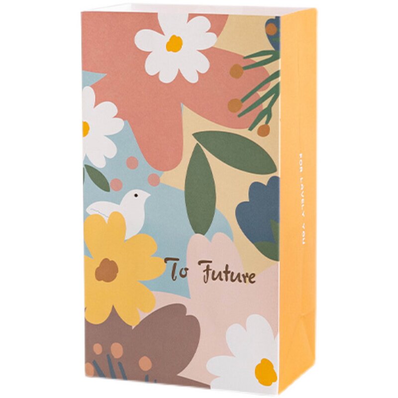 教师节送礼物袋子儿童可爱礼品袋朋友卡通糖果手提包装袋平口纸袋
