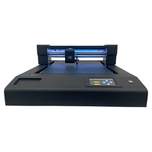 力宇小型平板全自动巡边刻字机不干胶PVC卡纸胶片膜切机平板刻字