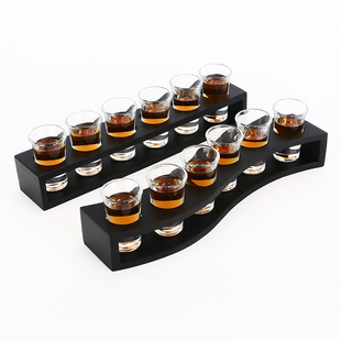 子弹杯白酒杯小酒杯一口杯洋酒杯Shot杯B52鸡尾酒杯杯架酒吧杯子