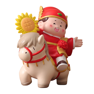 逢考必过状元郎小摆件2026马年书桌励志学习中高考研上岸好运礼物