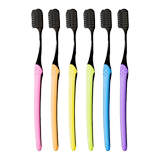 沐暄竹炭软毛牙刷家庭装6支  劵后6.9元包邮