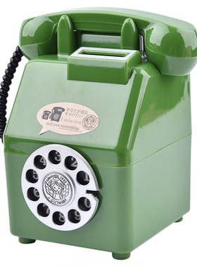 创意复古怀旧电话机存钱罐小摆件