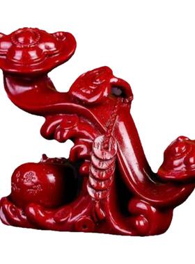朱砂如意摆件红色紫金砂事事如意