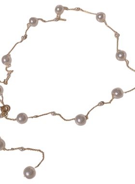 满天星天然淡水珍珠项链女轻奢小众设计流苏锁骨链时尚高级感颈链