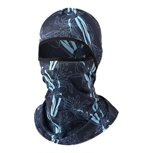 防晒骑行头套冰丝全脸面罩摩托车头盔内胆男女春夏季户外防风围脖