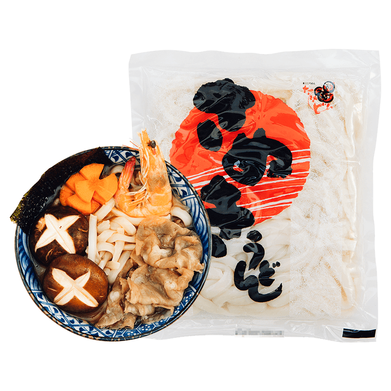 日本进口零食品宫武赞岐乌冬煮面（单包）200g*2包寿喜锅面条拌面