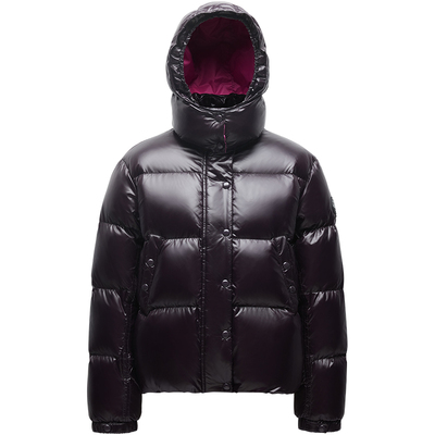 轻柔连帽立领短款面包感羽绒服