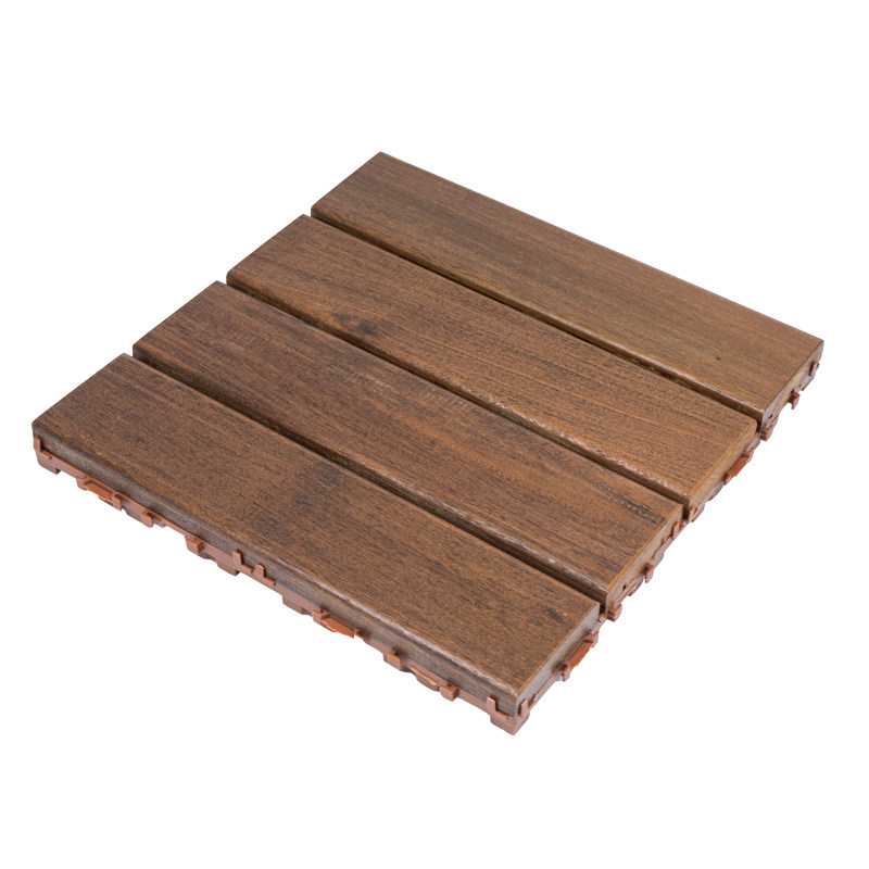 印尼实木菠萝格阳台户外露台庭院花园阳光房防腐木重蚁木拼接地板